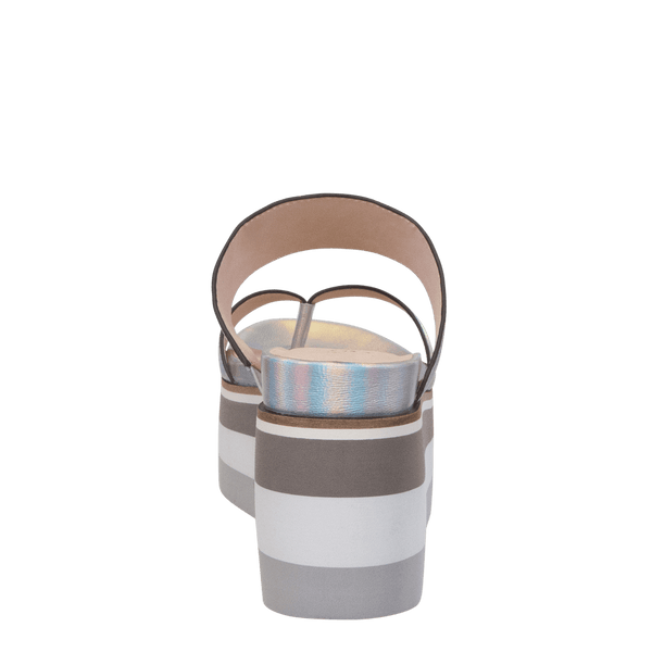 FLUX in SILVER Platform Sandals