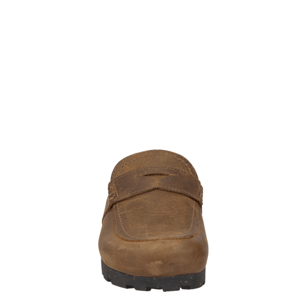 HOMAGE in BROWN Wedge Clogs