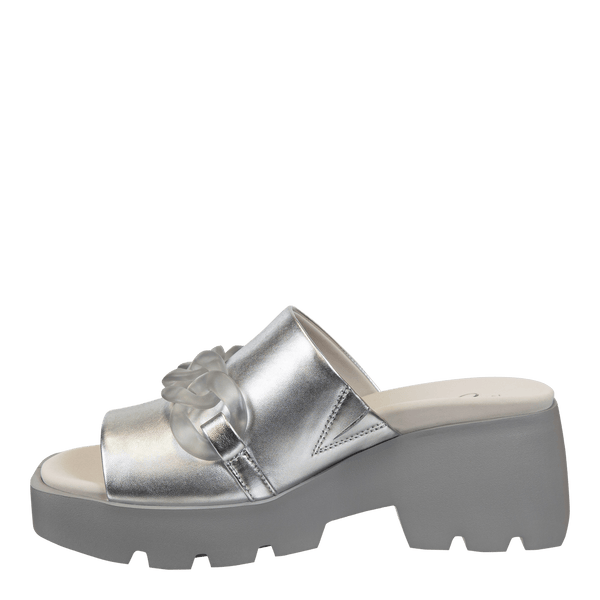 ISO in SILVER Platform Sandals