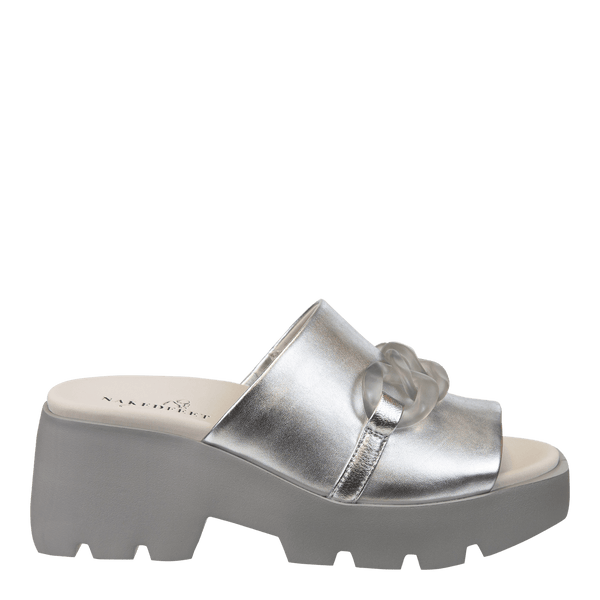 ISO in SILVER Platform Sandals