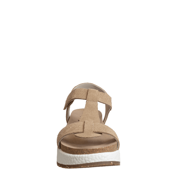 MEND in BEIGE Platform Sandals