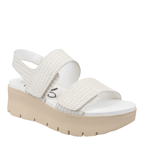MONTANE in RAFFIA Platform Sandals