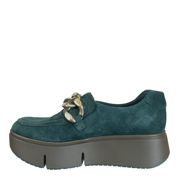 PRINCETON in EMERALD Platform Sneakers