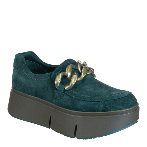 PRINCETON in EMERALD Platform Sneakers