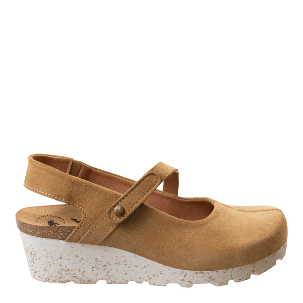 PROG in BEIGE Wedge Clogs