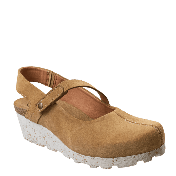 PROG in BEIGE Wedge Clogs