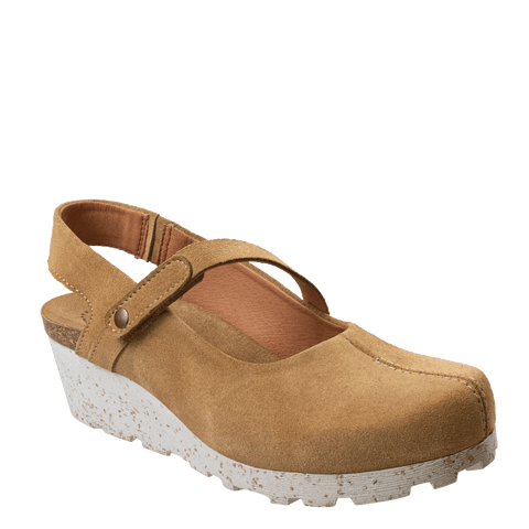 PROG in BEIGE Wedge Clogs