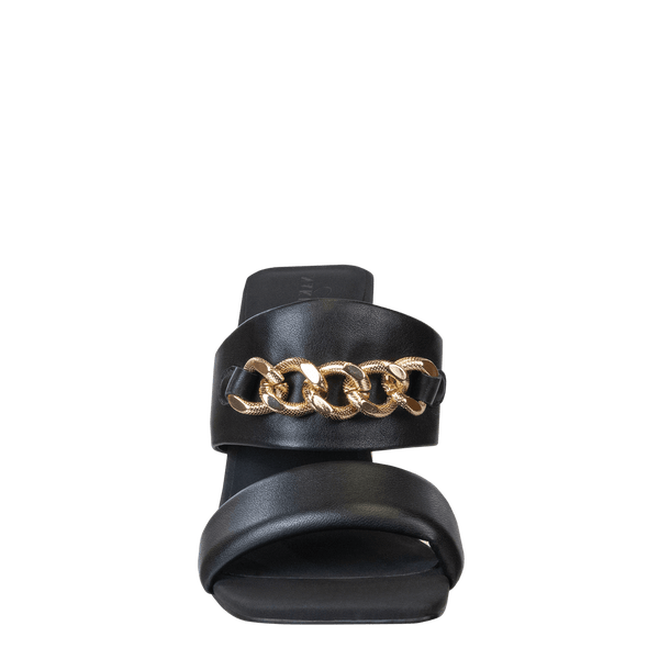 PROPRIETY in BLACK Heeled Sandals