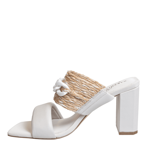 PROPRIETY in RAFFIA Heeled Sandals