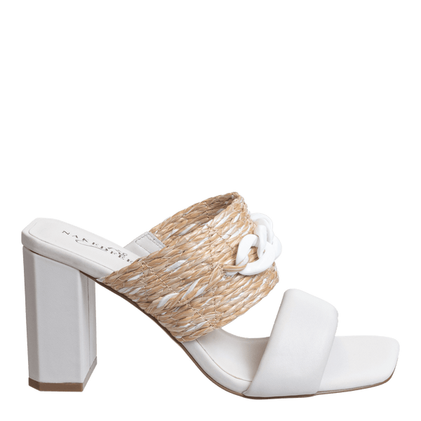 PROPRIETY in RAFFIA Heeled Sandals