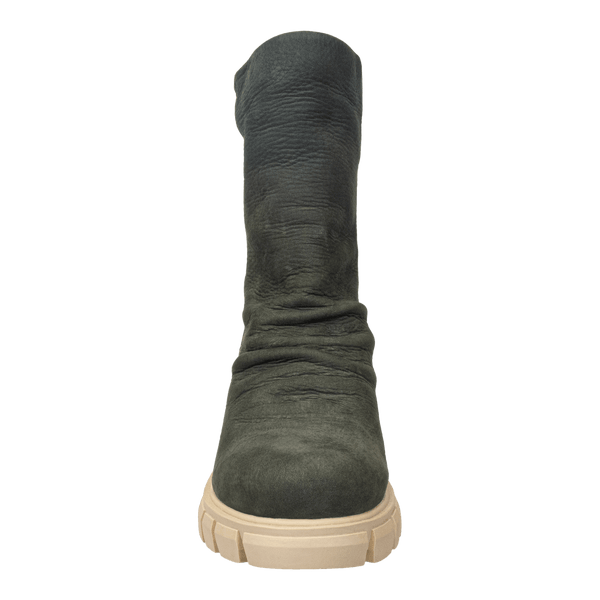 PROTOCOL in GREY Heeled Mid Shaft Boots