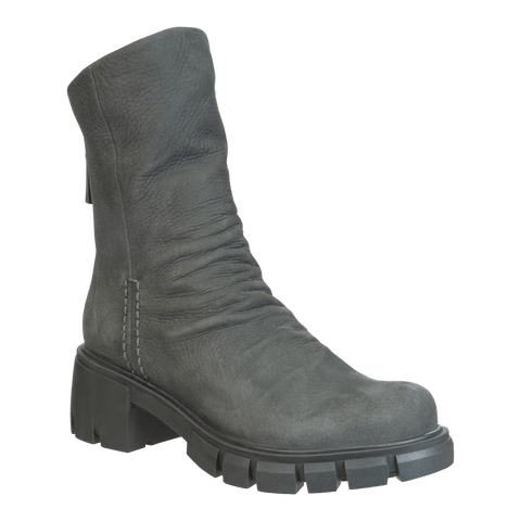 PROTOCOL in GREY Heeled Mid Shaft Boots