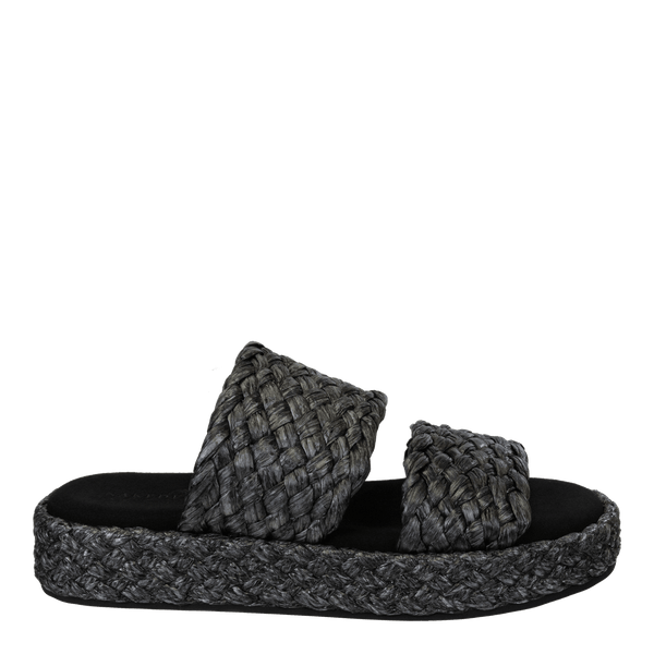 SANTORINI in BLACK Espadrille Sandals