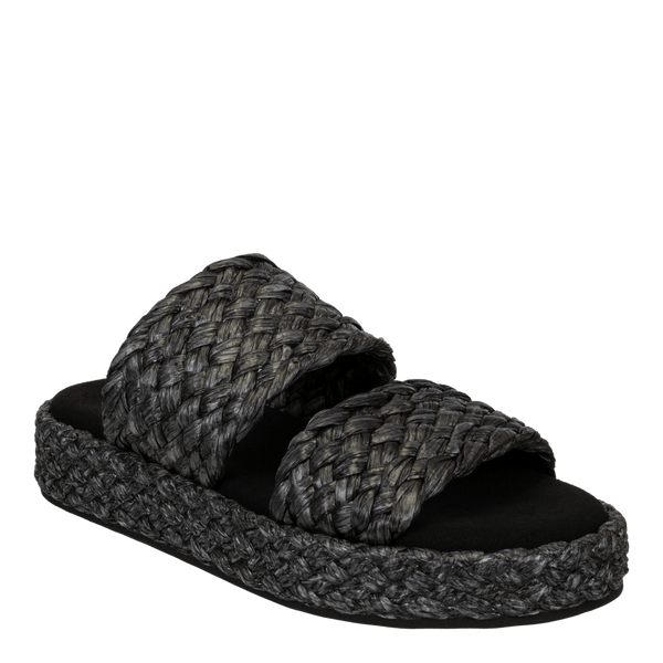 SANTORINI in BLACK Espadrille Sandals