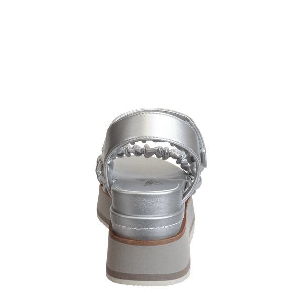 SENSOR in SILVER Platform Sandals