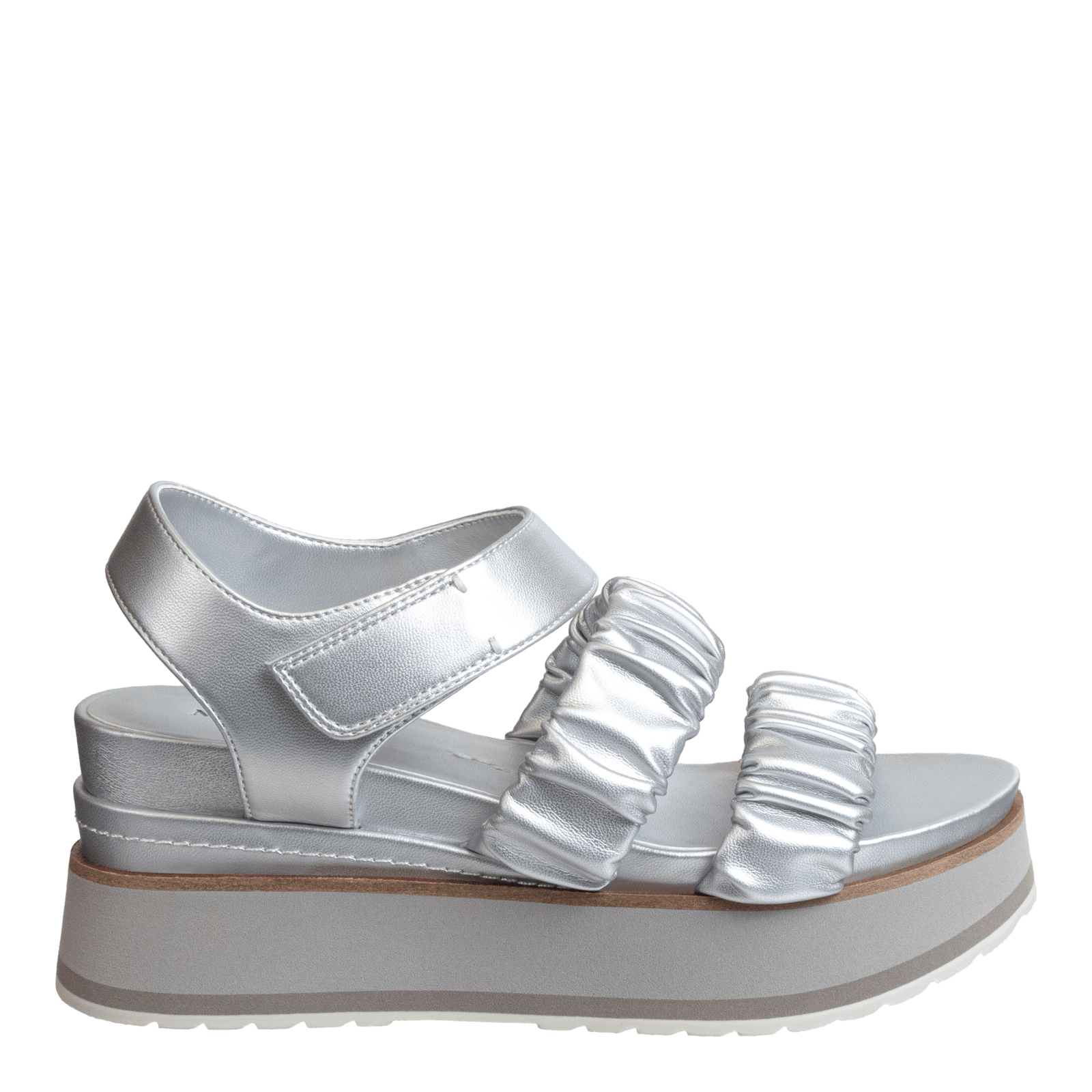 SENSOR in SILVER Platform Sandals musthaveSHOES