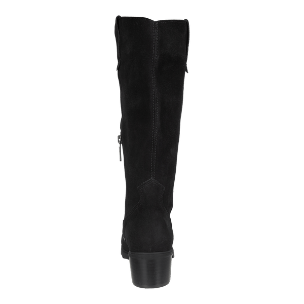 TALLOW in BLACK Heeled Mid Shaft Boots