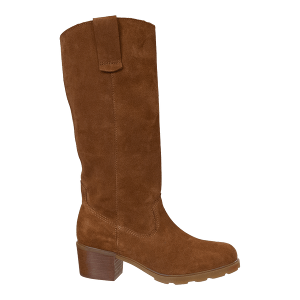 TALLOW in CAMEL Heeled Mid Shaft Boots