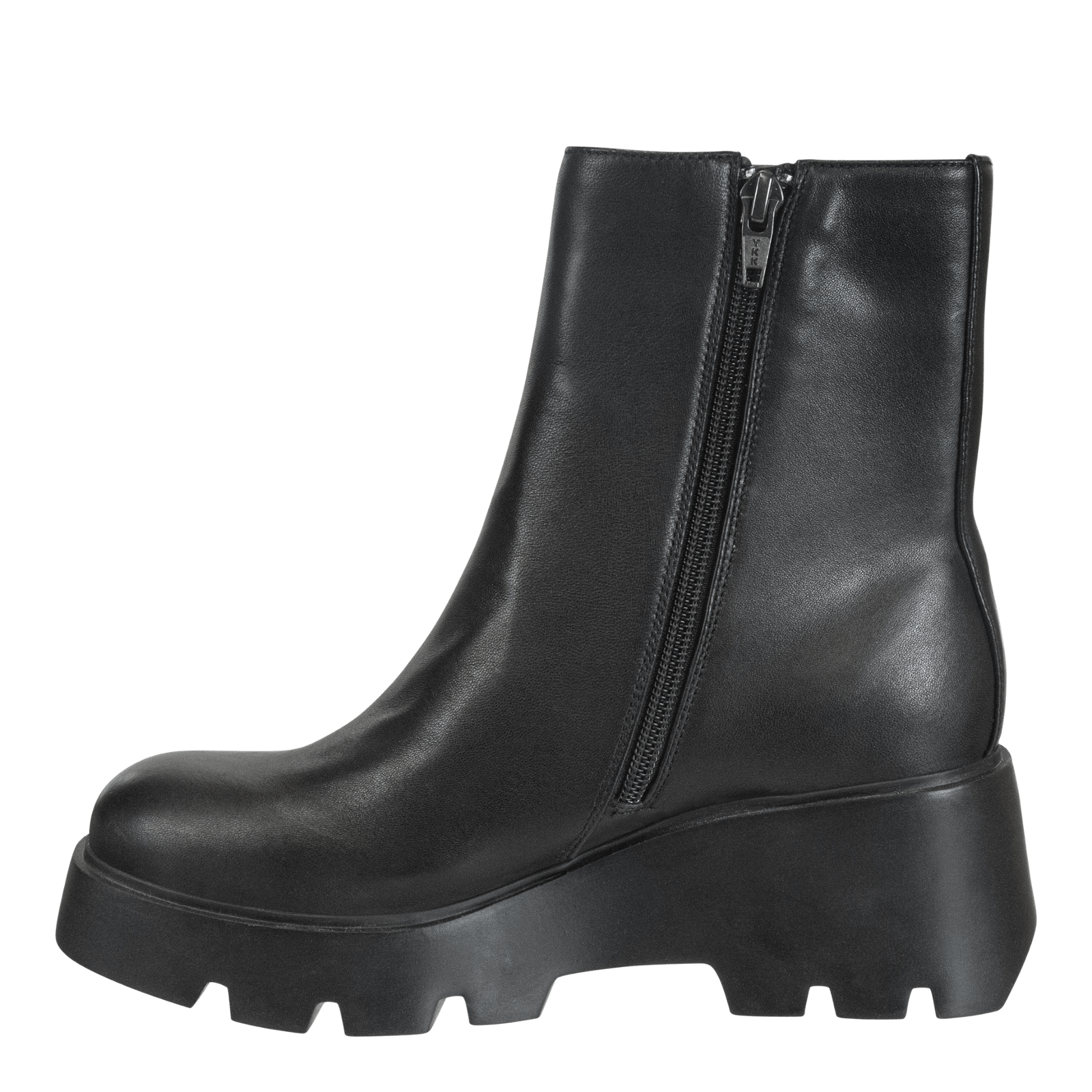 hjemmehørende adgang Compose XENUS in BLACK LEATHER Platform Ankle Boots - musthaveSHOES