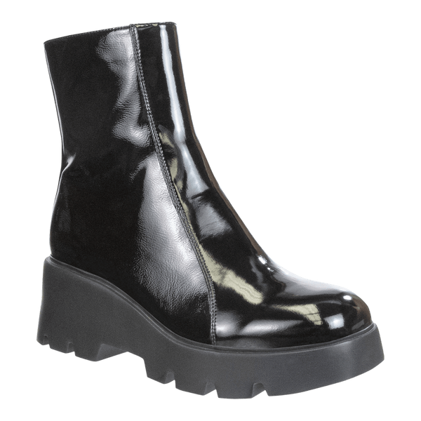 XENUS in BLACK Platform Ankle Boots